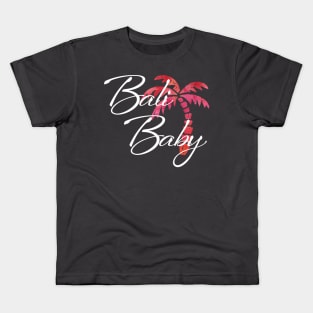 Bali Baby | Golden Palm Tree Design Kids T-Shirt